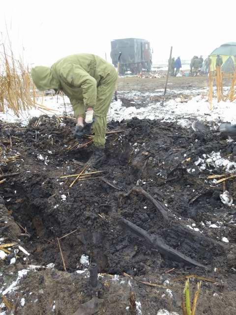 В Спасском районе поисковики Татарстана обнаружили останки жертв Гражданской войны. 2014 г.