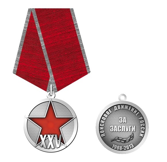 Медаль «За Заслуги» Поисковое движение России 1988-2013»