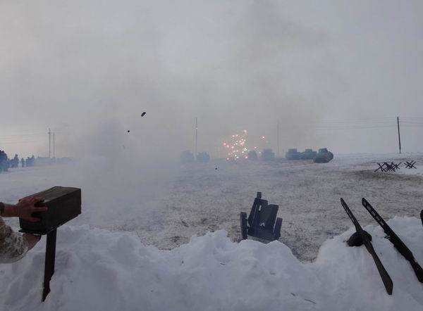Поисковые отряды Объединения «Отечество» приняли участие в реконструкции битвы под Москвой. 2018 г.
