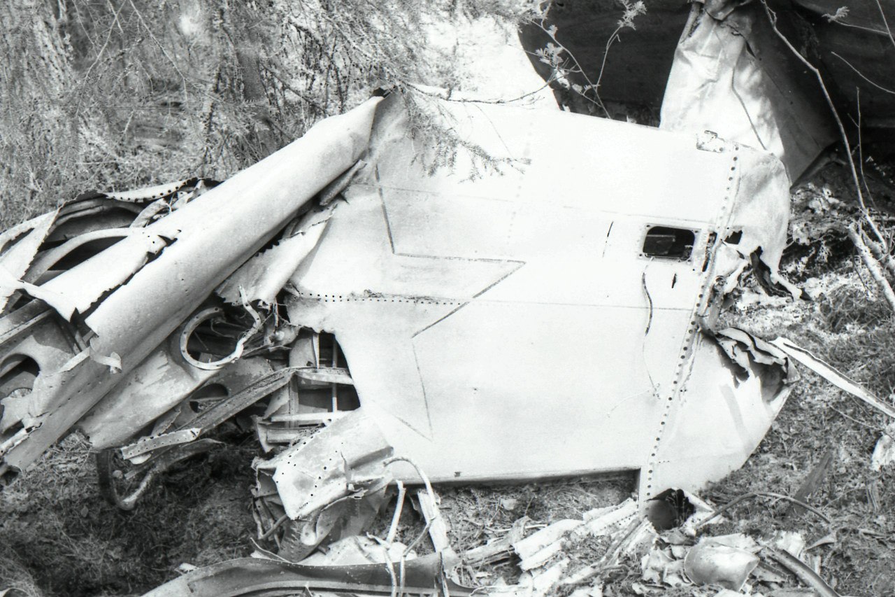 Место падения самолета в Карелии. 1980-е гг.